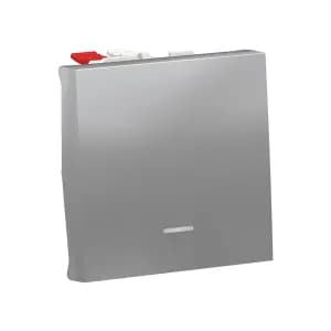 Одноклавишный переключатель Schneider Unica Modular (алюминий)