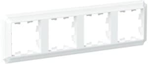 Рамка Systeme AtlasDesign Antique, 4 поста, белая