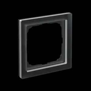 Рамка Schneider Systeme ArtGallery Pure, 1 пост (Чёрное матовое стекло)