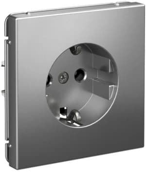 Розетка электрическая Schneider на автозажимах (Сталь)