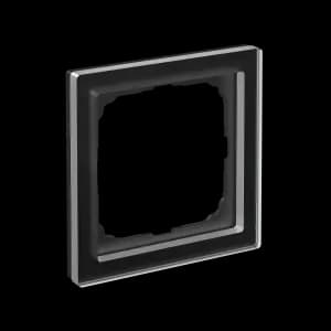 Рамка Schneider Systeme ArtGallery Pure, 1 пост (Чёрное стекло)