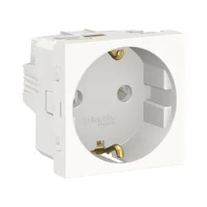 Розетка Schneider Electric Unica New Modular с/з без шторок 16A 250V