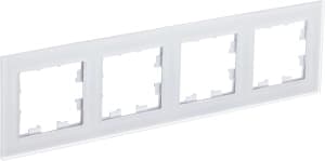 Рамка Systeme AtlasDesign Nature, 4 поста (Матовое белое стекло)