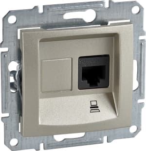 Розетка информационная Schneider Sedna (титан)