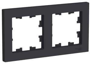 Рамка Systeme AtlasDesign, 2 поста (Карбон)