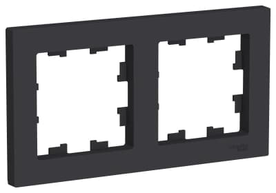Рамка Systeme AtlasDesign, 2 поста (Карбон)