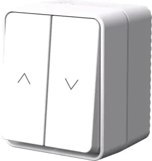 ATLASDESIGN PROFI IP54 2-клавишный ВЫКЛЮЧАТЕЛЬ ДЛЯ ЖАЛЮЗИ, 2хсх.4, БЕЛЫЙ