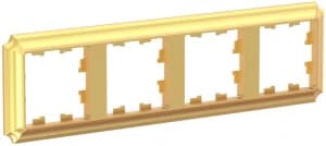 Рамка Systeme AtlasDesign Antique, 4 поста (золото)