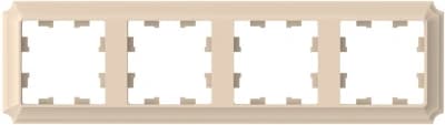 Рамка Systeme AtlasDesign Antique, 4 поста (песочный)