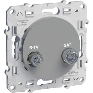 Розетка R-TV/SAT оконечная Odace (Алюминий)