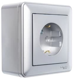 Коробки для накладного монтажа Schneider W59 (Матовый хром)