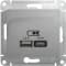 Зарядное устройство USB Schneider, USB-A + USB-C, 2.4A (Алюминий)