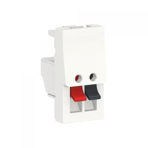 UNICA MODULAR АУДИОРОЗЕТКА, 1 модуля, БЕЛЫЙ