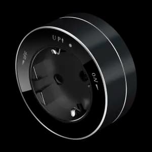 MuitiTrack Розетка 2К+З круглая 16А/250В Антрацит