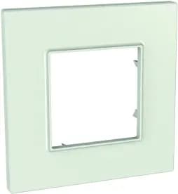 Рамка Unica Quadro одноместная пластиковая (матовое стекло)