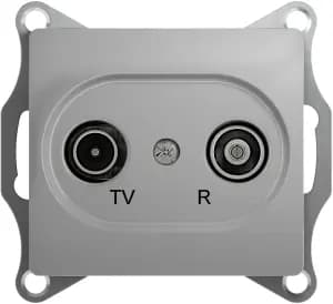 Розетка TV/R оконечная Glossa (алюминий)
