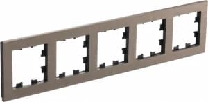 Рамка Systeme AtlasDesign Nature, 5 постов (Латунь)