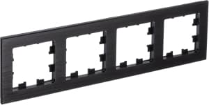 Рамка Systeme AtlasDesign Nature, 4 поста (Оникс (металл))