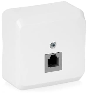 Розетка телефонная RJ11 Schneider Этюд (белый)
