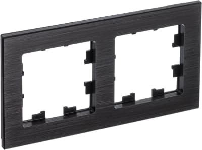 Рамка Systeme AtlasDesign Nature, 2 поста (Оникс (металл))