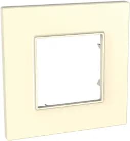 Рамка Unica Quadro одноместная (бежевый)