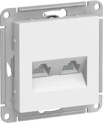 Розетка информационная RJ45 двойная категория 5e (Белый)