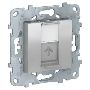 Розетка информационная Schneider Unica New (алюминий)