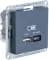Зарядное устройство USB Schneider, USB-A 1.5A + USB-C 3A 45Вт, 2.25A (Грифель)