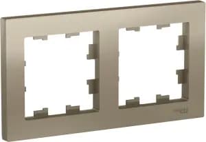 Рамка Systeme AtlasDesign, 2 поста (Шампань)