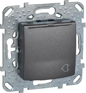 Розетка электрическая Schneider Unica (графит)
