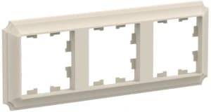 Рамка Systeme AtlasDesign Antique, 3 поста, Бежевая