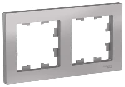 Рамка Systeme AtlasDesign, 2 поста (Алюминий)