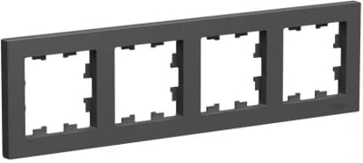 Рамка Systeme AtlasDesign, 4 поста (Базальт)