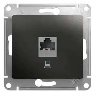 Розетка информационная Schneider Glossa (антрацит)