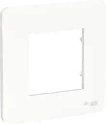 Рамка Schneider Studio, 1 пост, белая