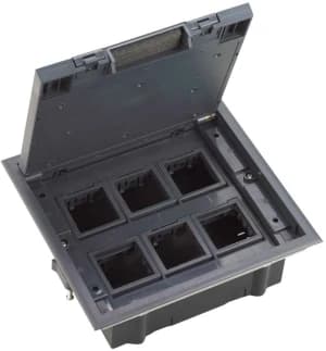 MultiDesk Люк на 12 модулей IP40 для фальшпола с монтажной коробкой, тип MDK10