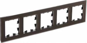 Рамка Systeme AtlasDesign Nature, 5 постов (Мокко (стекло))