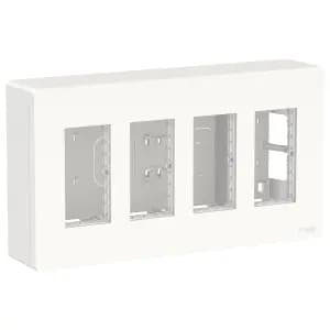 UNICA SYSTEM+ БЛОК открытой установки 4х2 БЕЛЫЙ
