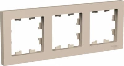 Рамка Systeme AtlasDesign, 3 поста (Песочный)