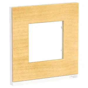 Рамка Schneider Pure, 1 пост (клён/белый)