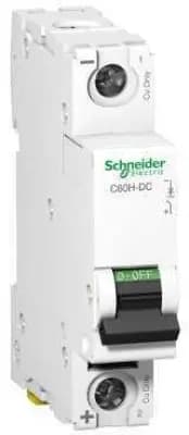 Автоматический выключатель Schneider Acti 9 C60H-DC - DC - 1P - 63A - C - 10kA - 2M