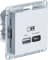 Зарядное устройство USB Schneider, USB-A 1.5A + USB-C 3A 45Вт, 2.25A (Лотос)