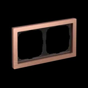 Рамка Schneider Systeme ArtGallery Pure, 2 поста (Металл / Медь)