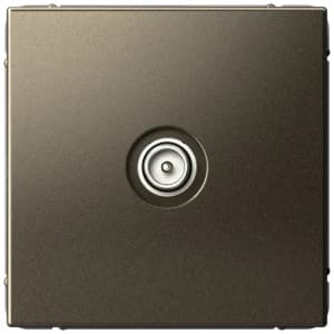 Розетка телевизионная проходная 4dB (Мокко)