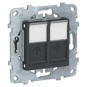 Розетка информационная Schneider Unica New (антрацит)