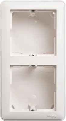 Коробка для накладного монтажа Schneider W59, 2 поста (Белый)