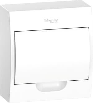 Easy9 корп. навес. с белой дв. 1ряд/8мод,IP40,IK07,63А,2 клеммы,Россия