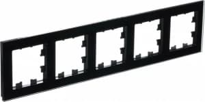 Рамка Systeme AtlasDesign Nature, 5 постов (Чёрное стекло)