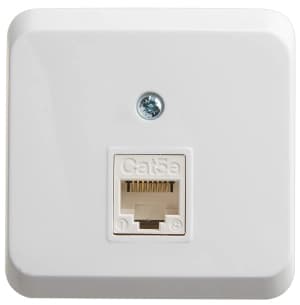 Розетка информационная RJ45 кат.5e Schneider Этюд (белый)