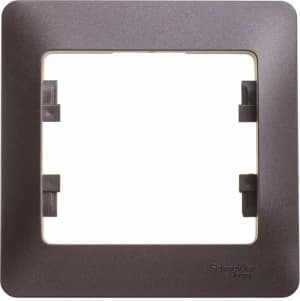 Рамка Systeme Glossa, 1 пост (шоколад)